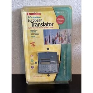 Franklin 5-Language European Translator Model TWE-118 New In Package